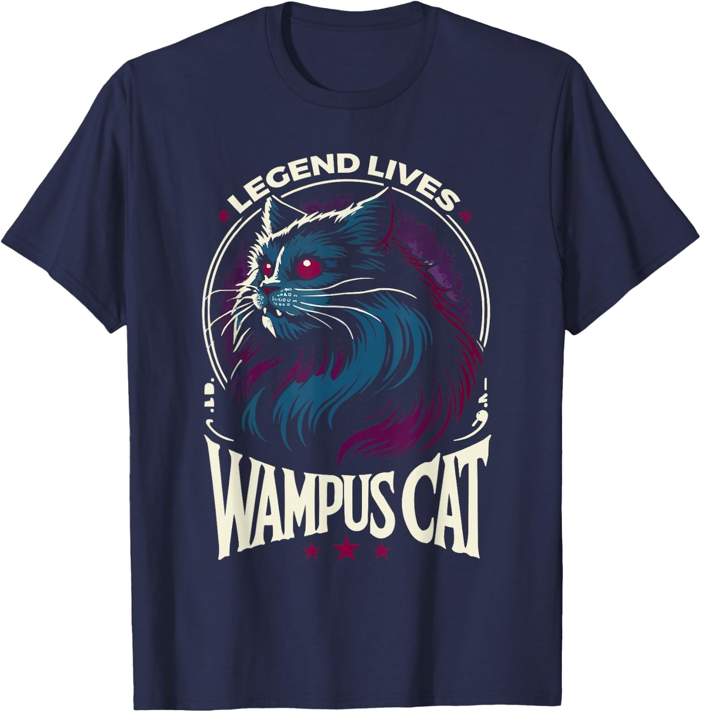 Wampus Cat American Folklore Cryptozoology Cryptid Women T-Shirt - T-Shirt | Navy