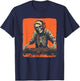Headphones skeleton on DJ booth costume T-Shirt - T-Shirt | Navy