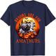 Brooms Are For Amateurs Halloween Witch Riding Horse Farmer T-Shirt - T-Shirt | Navy