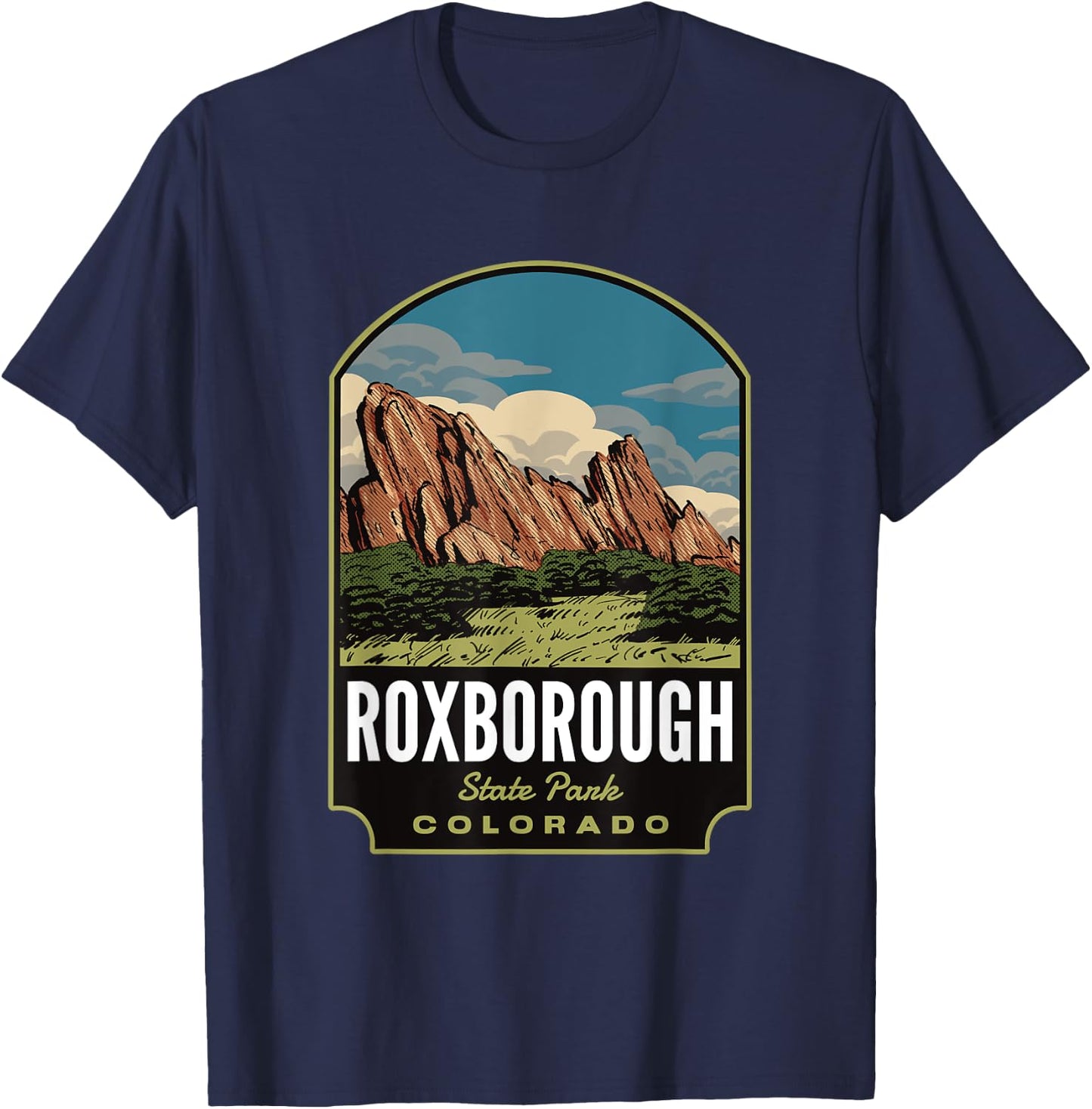 Roxborough State Park Colorado T-Shirt - T-Shirt | Navy