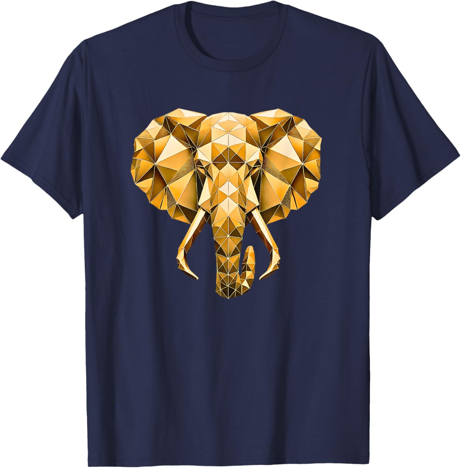 Gold Elephant T-Shirt - T-Shirt | Navy