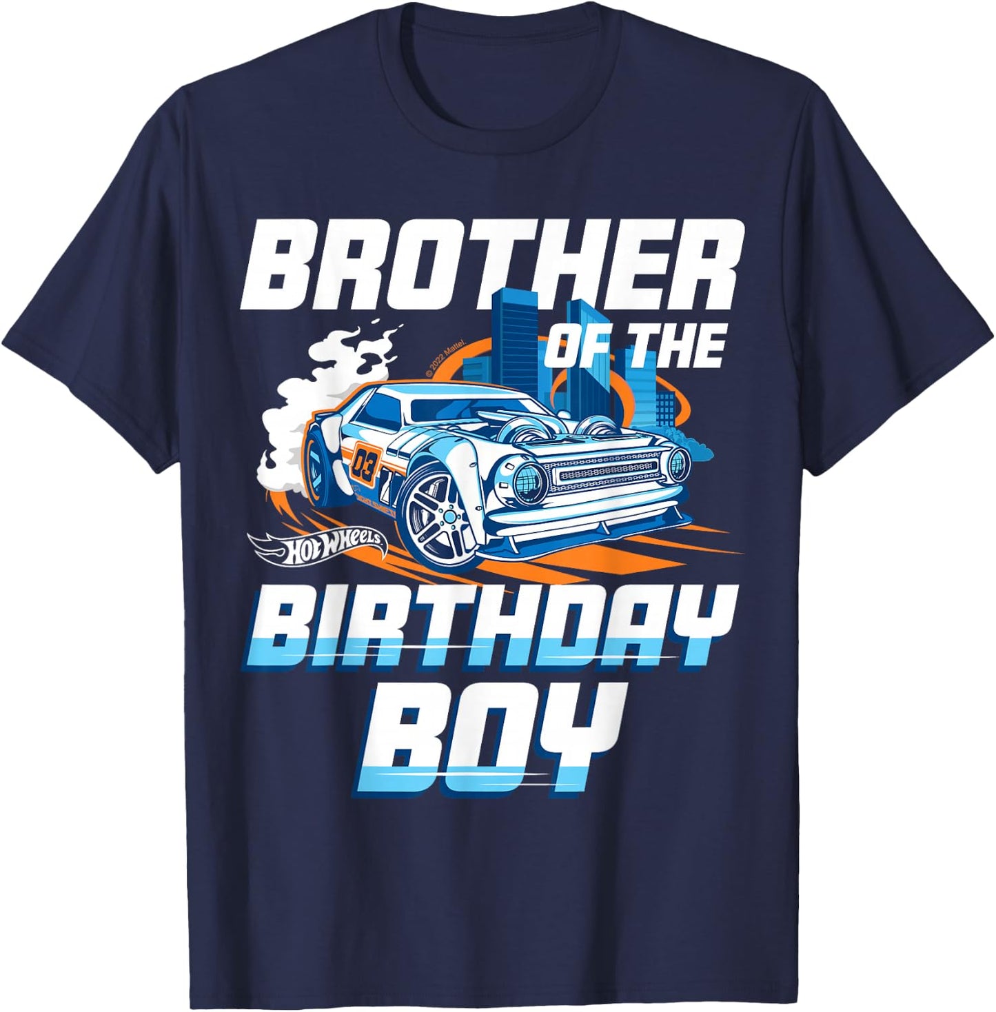 Hot Wheels Brother of the Birthday Boy T-Shirt - T-Shirt | Navy