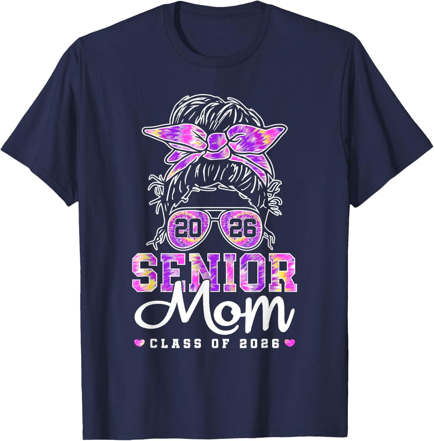 Senior Mom 2026 Mother Of Senior 2026 Class Of 2026 Mama T-Shirt - T-Shirt | Navy