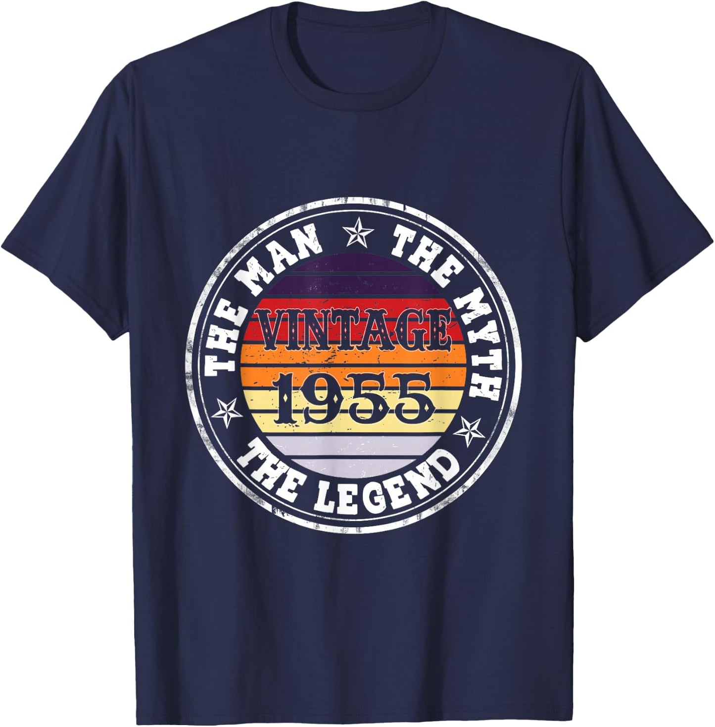 Man Myth Legend 1955 70th Birthday For 70 Years Old T-Shirt - T-Shirt | Navy