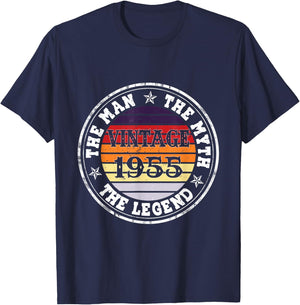 Man Myth Legend 1955 70th Birthday For 70 Years Old T-Shirt - T-Shirt | Navy