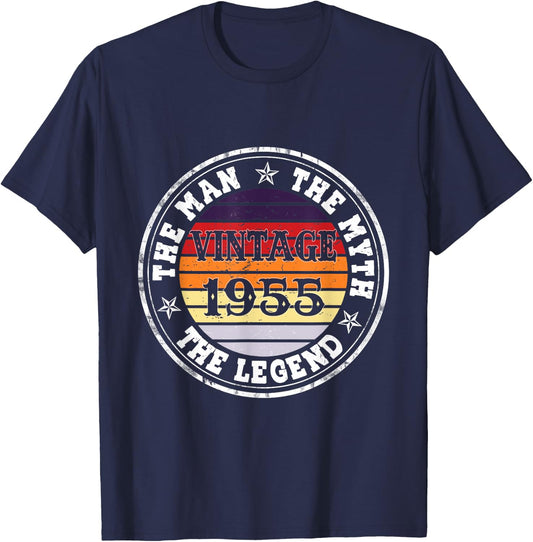 Man Myth Legend 1955 70th Birthday For 70 Years Old T-Shirt - T-Shirt | Navy