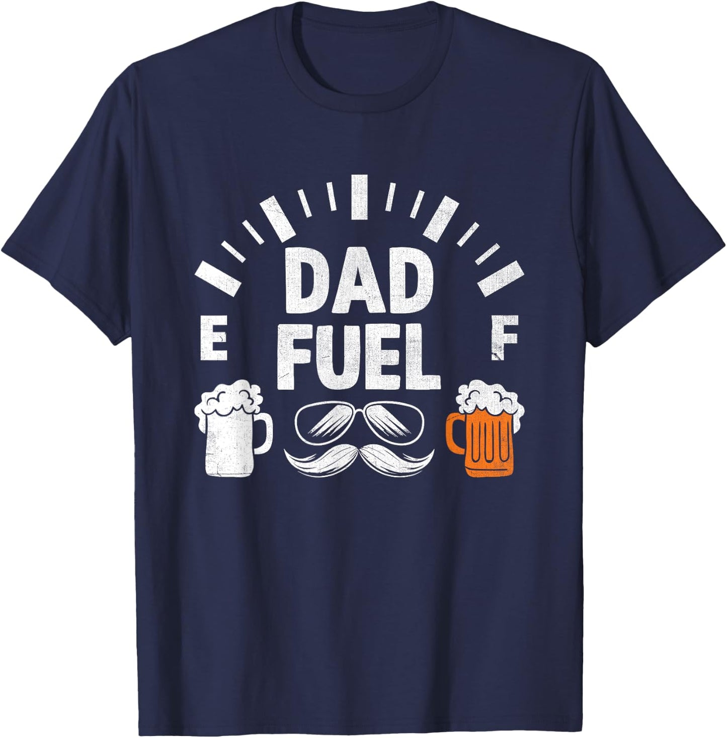 Dad Fuel Beer Drinking Father's Day Family Father T-Shirt - T-Shirt | Navy