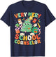 Very Merry School Counselor Funny Christmas Counselor T-Shirt - T-Shirt | Navy
