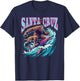 Santa Cruz California Summer Surfing Bigfoot Shark Women Kids T-Shirt - T-Shirt | Navy