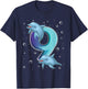9 Year Old Dolphin 9th Birthday Girl Party Dolphin Lover T-Shirt - T-Shirt | Navy