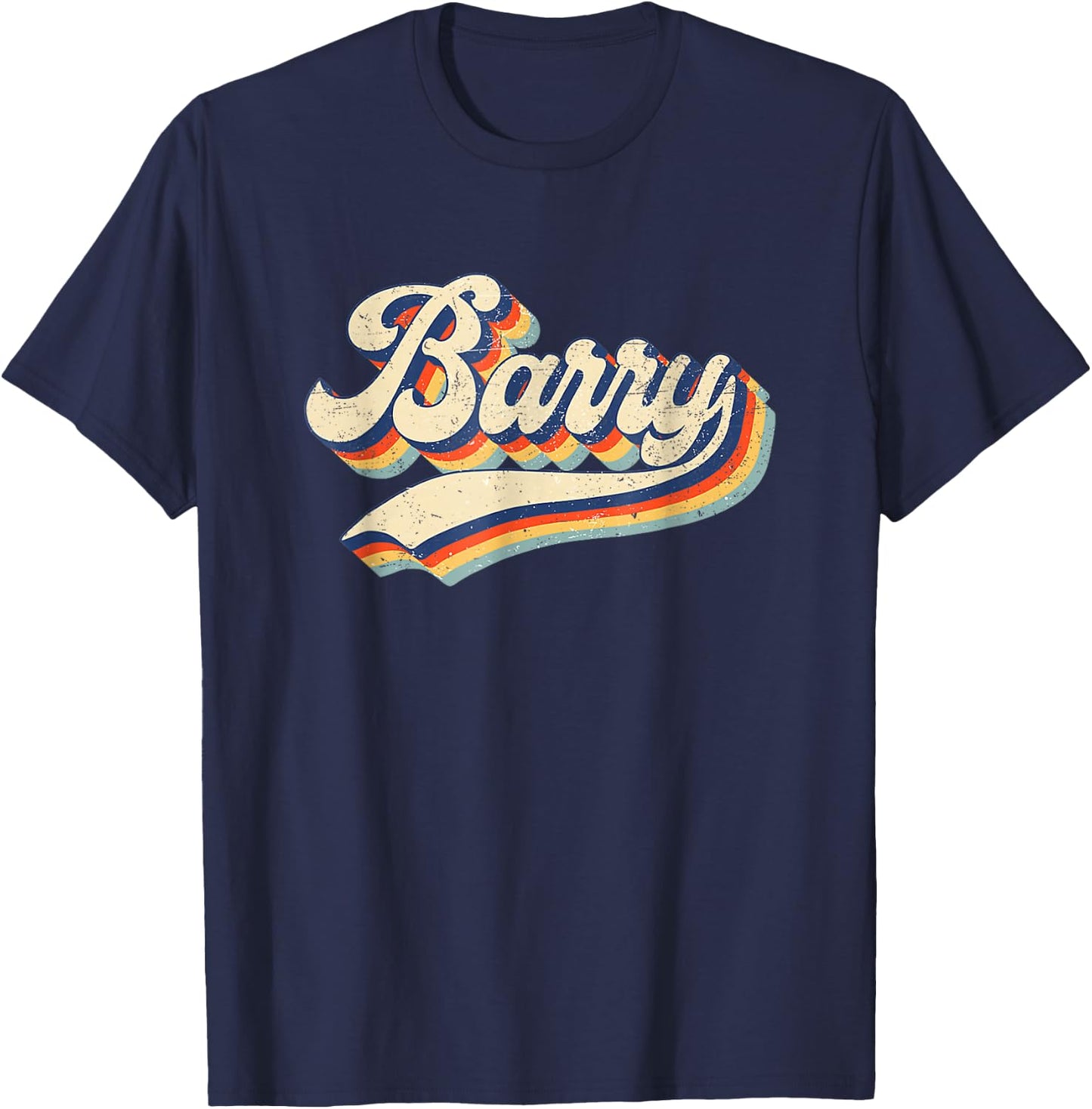 Funny Retro Vintage Barry First Name Barry T-Shirt - T-Shirt | Navy