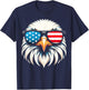 Patriotic Eagle Red White Blue USA Flag Eagle 4th of July T-Shirt - T-Shirt | Navy