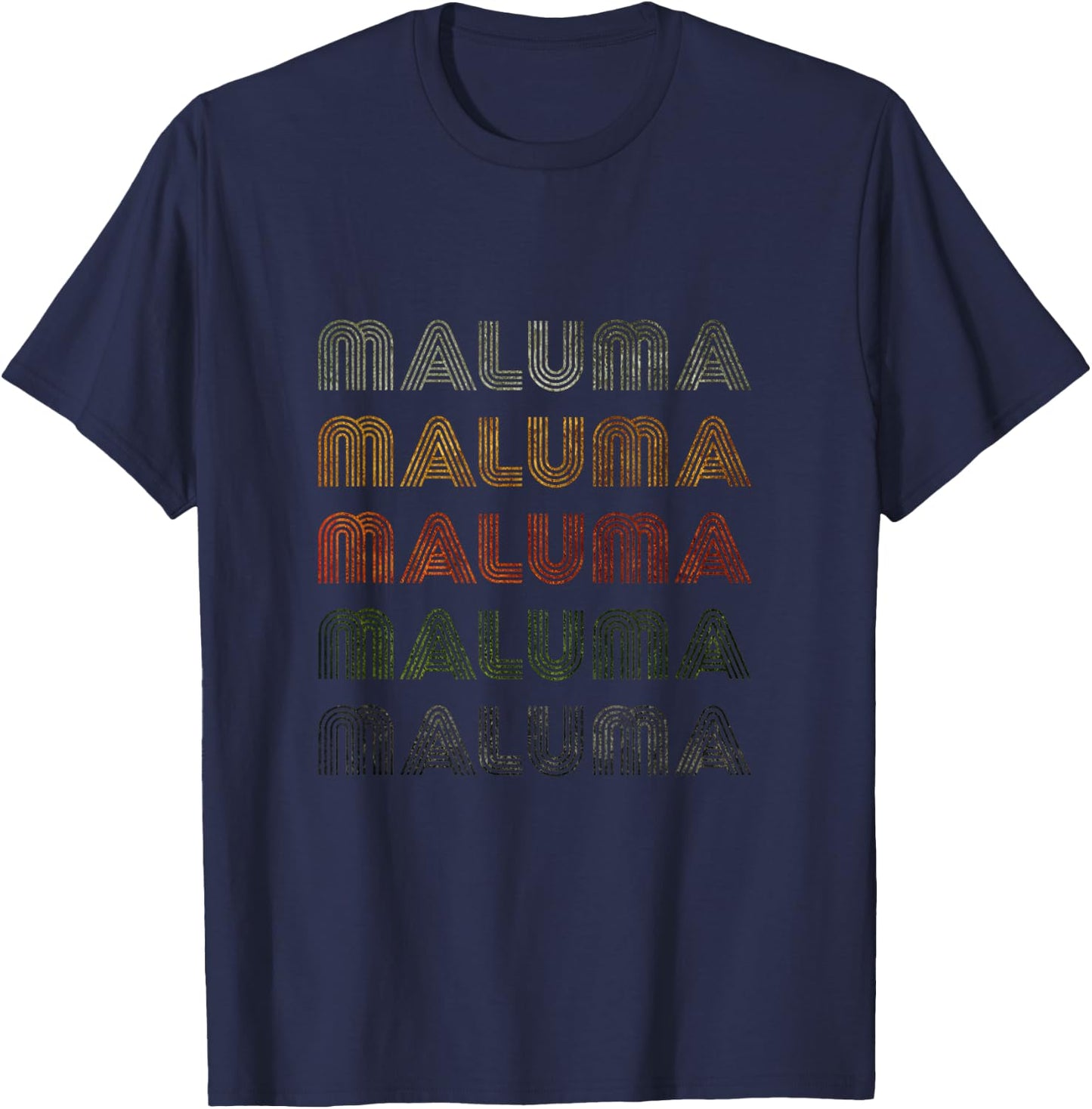 Love Heart Maluma Grunge Vintage Style Black Maluma T-Shirt - T-Shirt | Navy