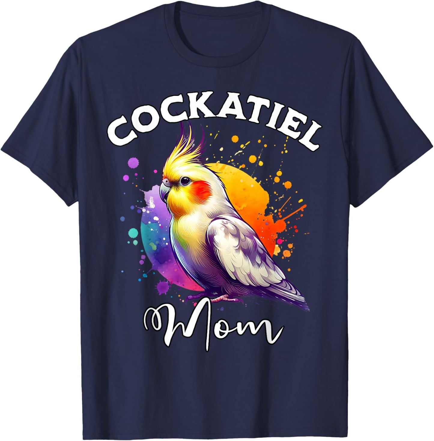 Cockatiel Mama Cockatiel T-Shirt - T-Shirt | Navy