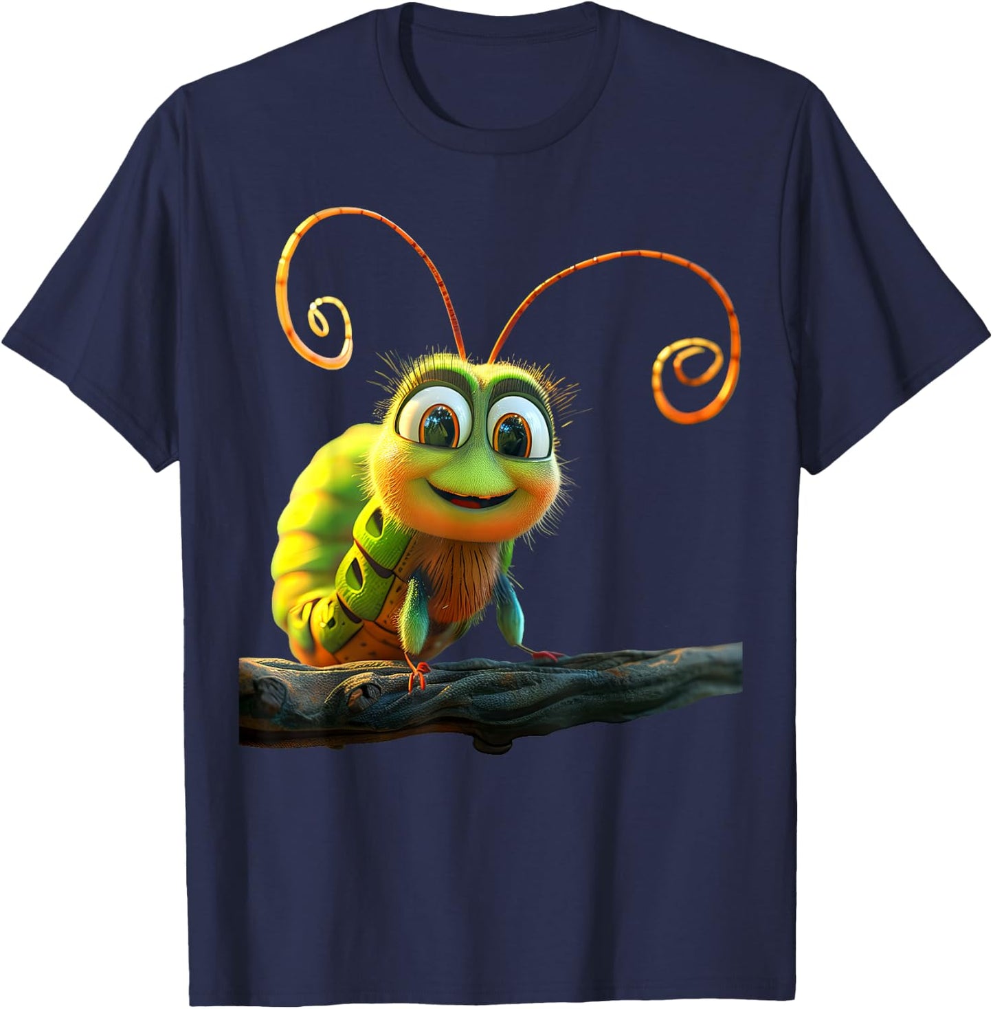 Caterpillar Funny Metamorphosis Cute Caterpillars T-Shirt - T-Shirt | Navy