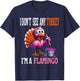 Funny Thanksgiving Turkey Pink Flamingo Pun Turkey Disguise T-Shirt - T-Shirt | Navy