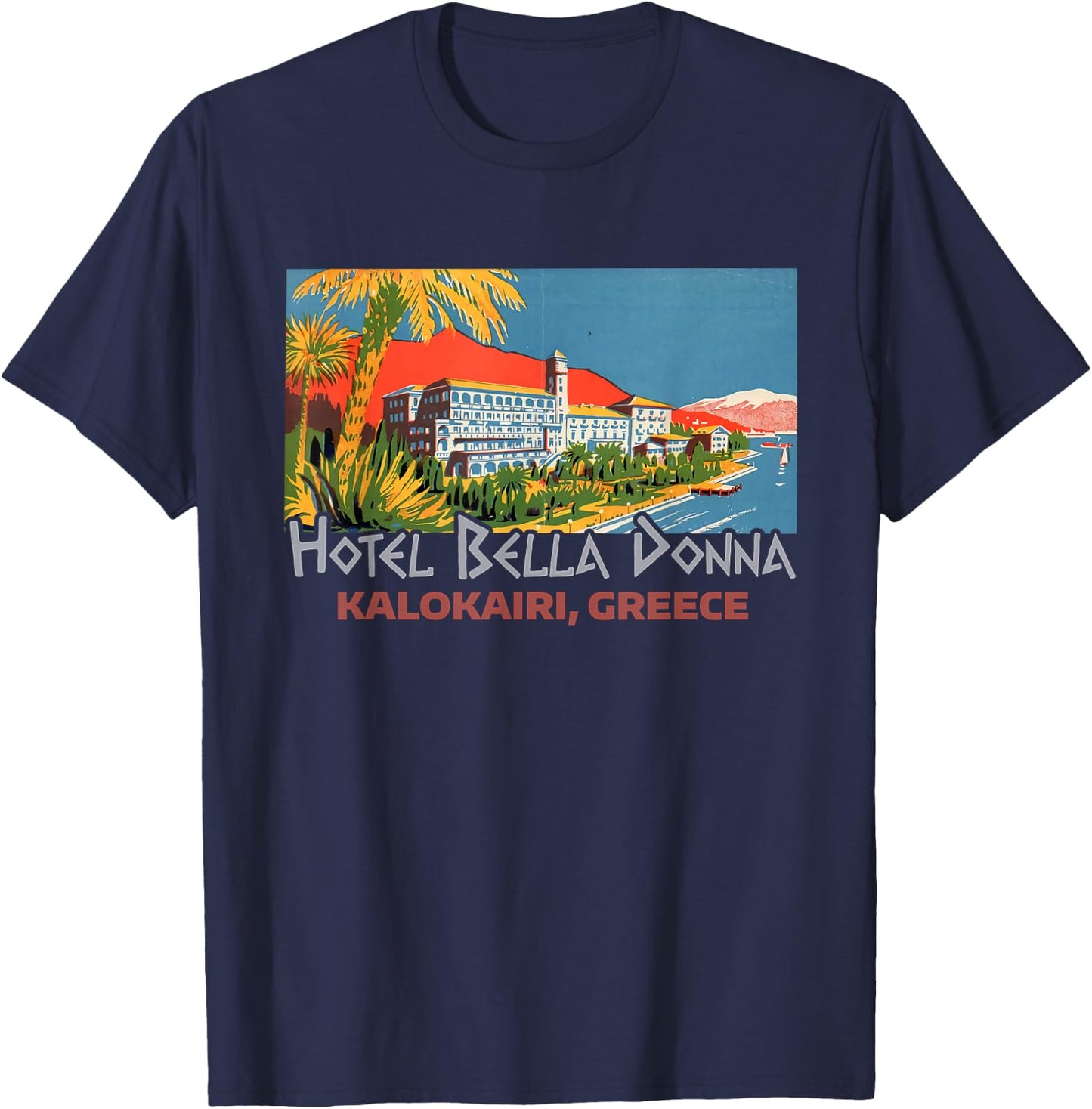 Mamma Musical Bella Donna Kalokairi Greek Island T-Shirt - T-Shirt | Navy