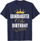 Granddaughter Of The Birthday Queen Women Bday Gift T-Shirt - T-Shirt | Navy