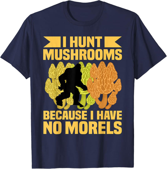 Morel Mushroom Kit Mushroom Hunting Foraging Grow T-Shirt - T-Shirt | Navy