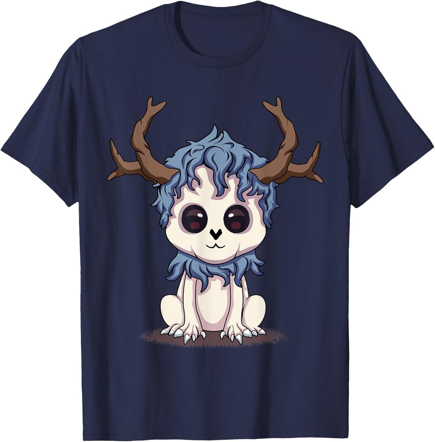Wendigo Cute Cryptid Kawaii Monster Funny Local Cryptid T-Shirt - T-Shirt | Navy