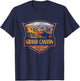 Grand Canyon National Park Illustration Retro Badge T-Shirt - T-Shirt | Navy