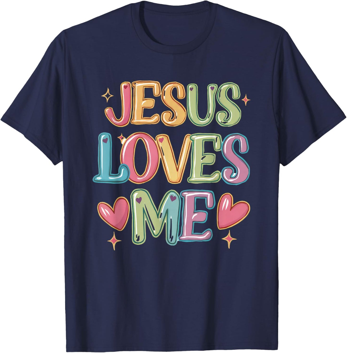 Jesus Loves Me! Christian Kids back to school T-Shirt - T-Shirt | Navy