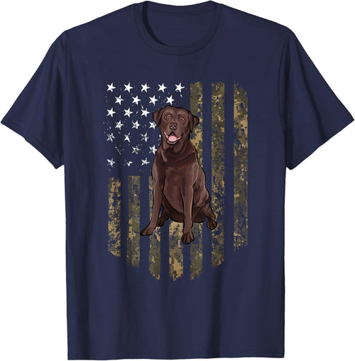 Camo American Flag Chesapeake Bay Retriever 4th Of July USA