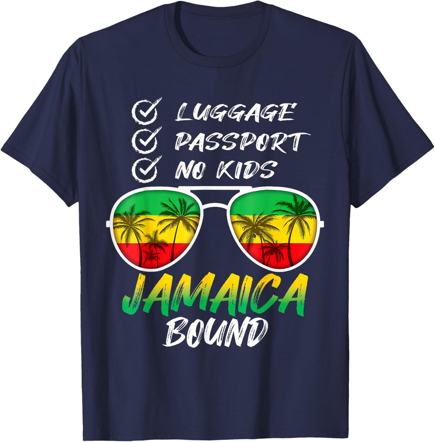 Jamaican Travel Vacation Trip Outfit To Jamaica Men Women T-Shirt - T-Shirt | Navy
