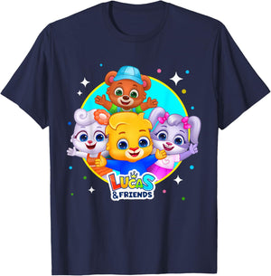 Lucas, Ruby Popular Kids | Lucas and Friends Toddler T-Shirt - T-Shirt | Navy