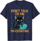 Crochet Cat Counting Stitches Design Humor T-Shirt - T-Shirt | Navy