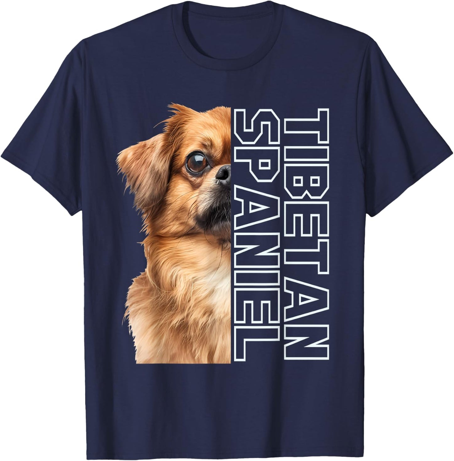 Tibetan Spaniel T-Shirt - T-Shirt | Navy