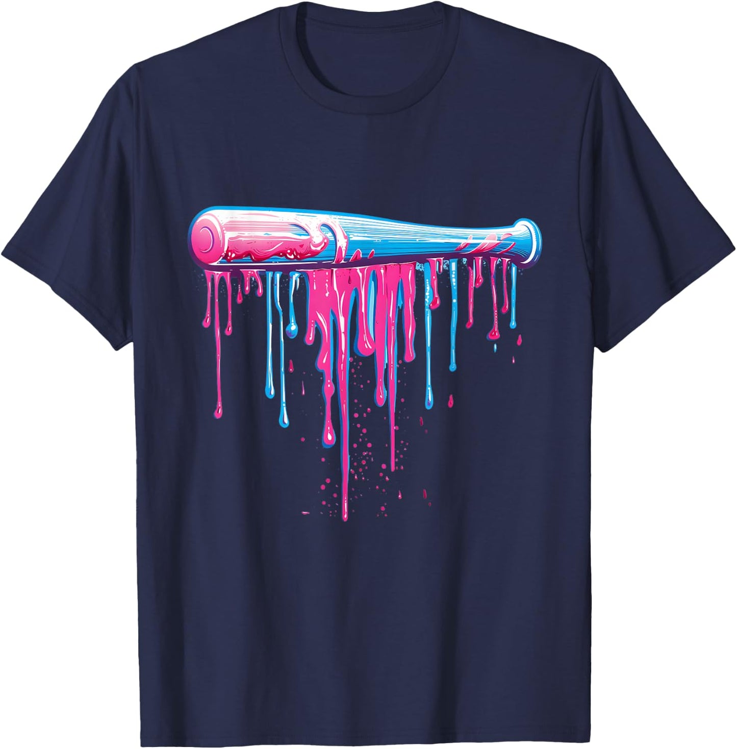 Baseball Bat with Sprinkles Drip Boys T-Shirt - T-Shirt | Navy
