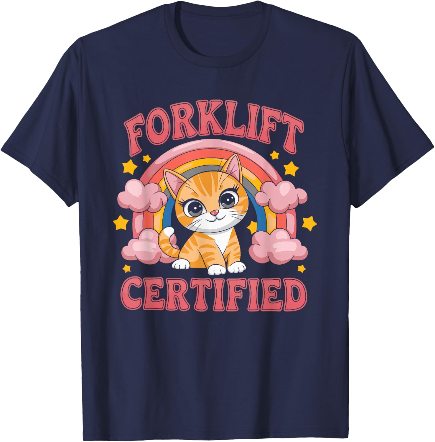 Forklift Certified T-Shirt - T-Shirt | Navy