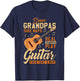 Some Grandpas Take Naps Real Grandpas Play Guitar Father Day T-Shirt - T-Shirt | Navy