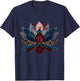 Lotus Flower Vintage Japanese Zen Buddhist Buddhism Yoga T-Shirt - T-Shirt | Navy