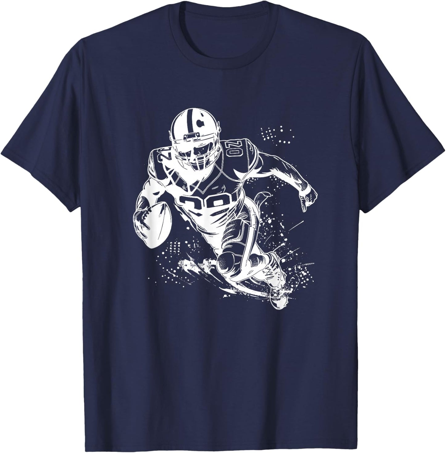 Football Player T-Shirt - T-Shirt | Navy