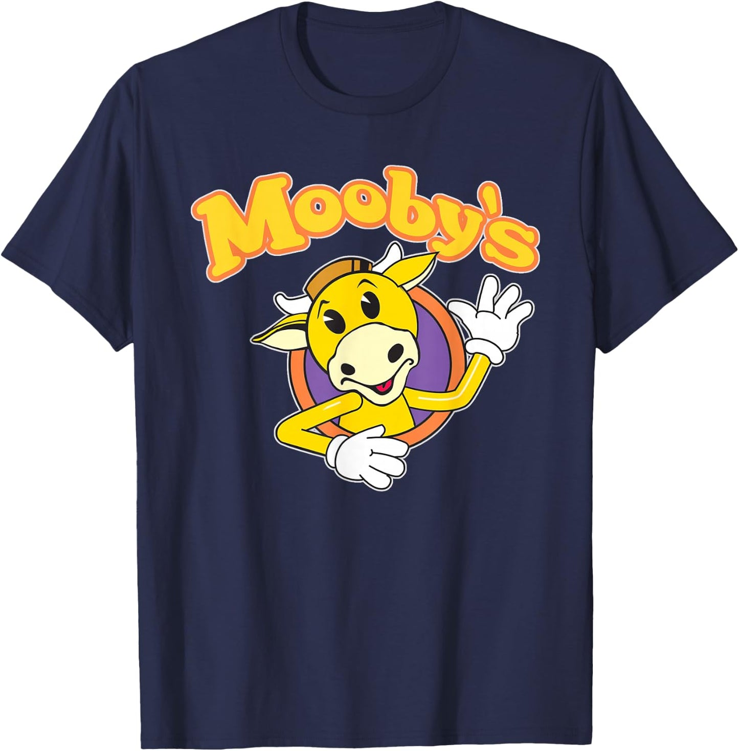 Clerks 3 Mooby's Logo Fast-Food Culture Classic T-Shirt - T-Shirt | Navy