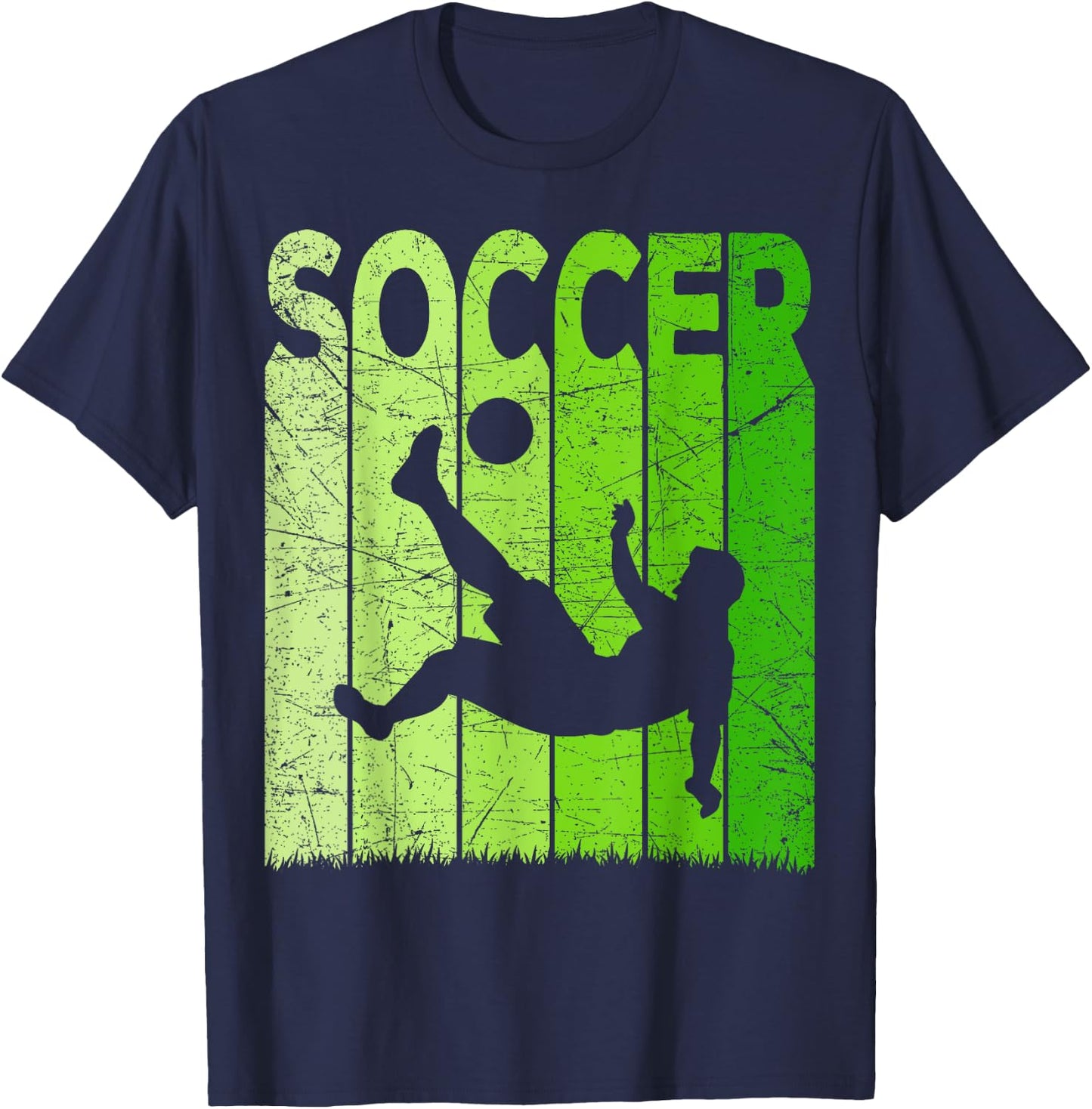 Soccer Vintage Soccer Player Retro Soccer Lover T-Shirt - T-Shirt | Navy