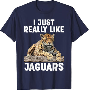 Cool Jaguar Design Women Kids Zoo Cheetah Jaguar T-Shirt - T-Shirt | Navy