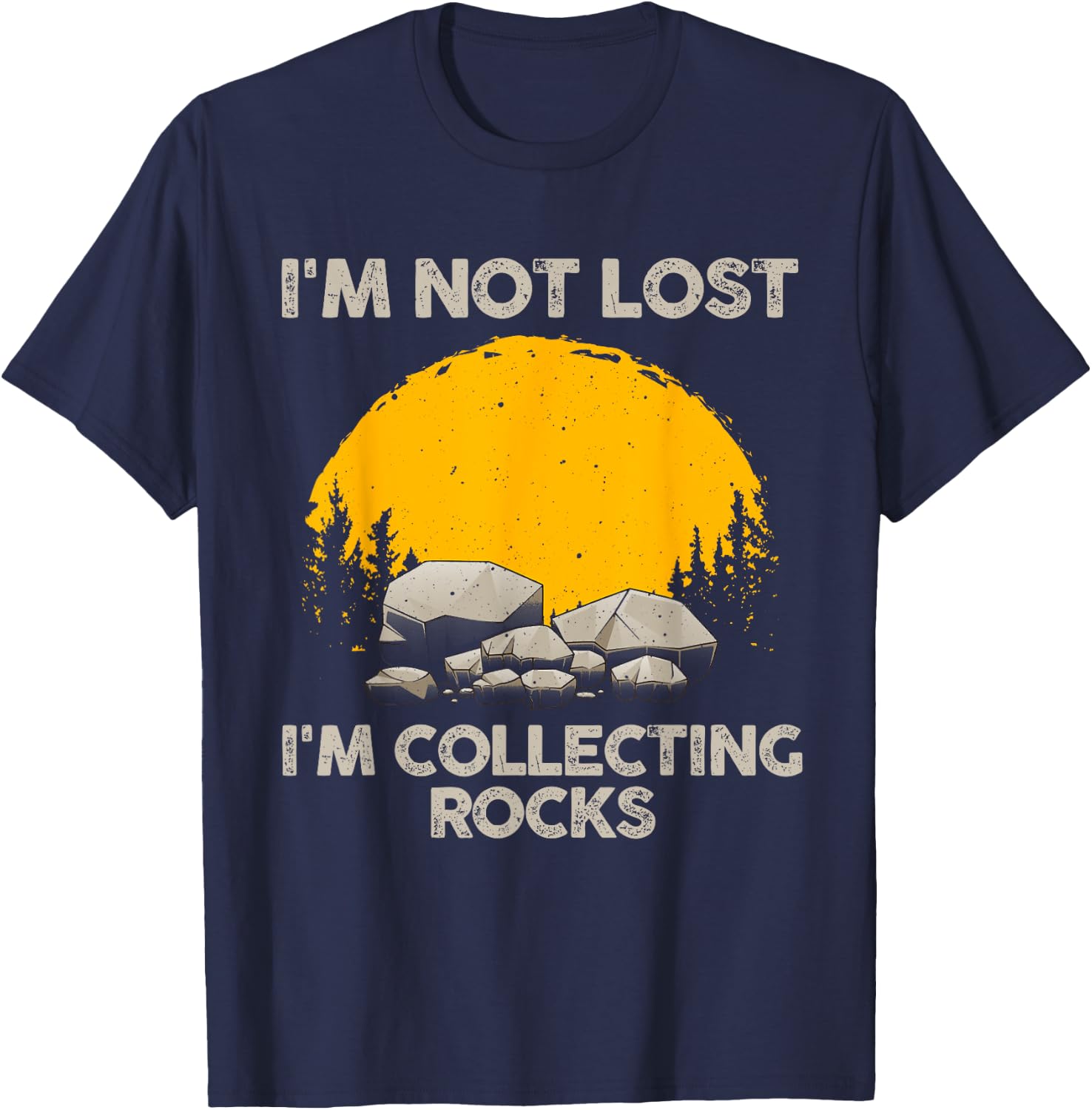 Cool Rock Collecting Women Geologist Rock Hounds T-Shirt - T-Shirt | Navy