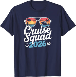 Cruise Squad 2026 Summer Vacation Matching Family Cruise T-Shirt - T-Shirt | Navy