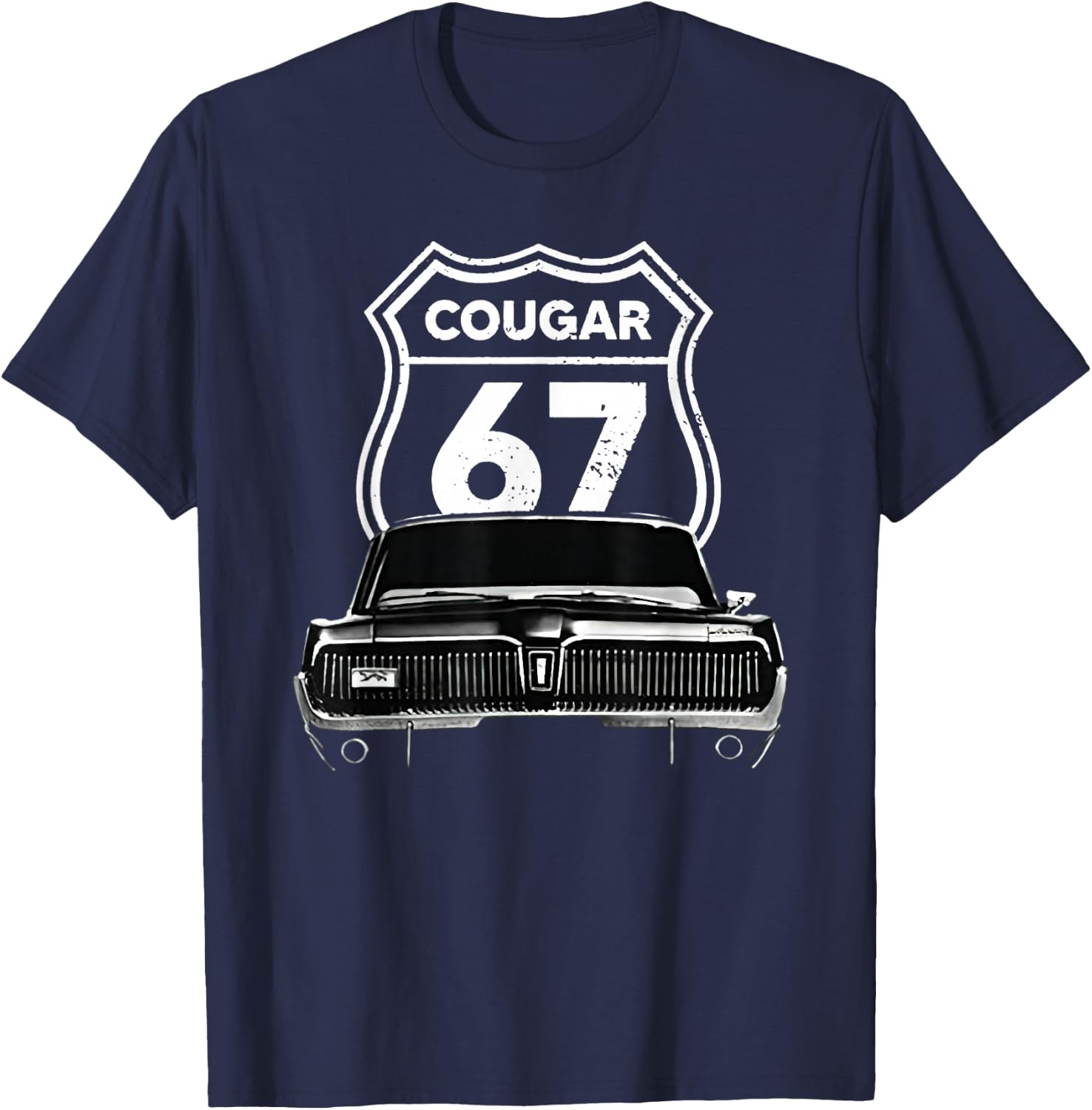 1967 Mercury classic Cougar cars T-Shirt - T-Shirt | Navy