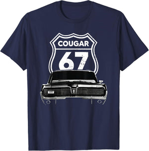 1967 Mercury classic Cougar cars T-Shirt - T-Shirt | Navy