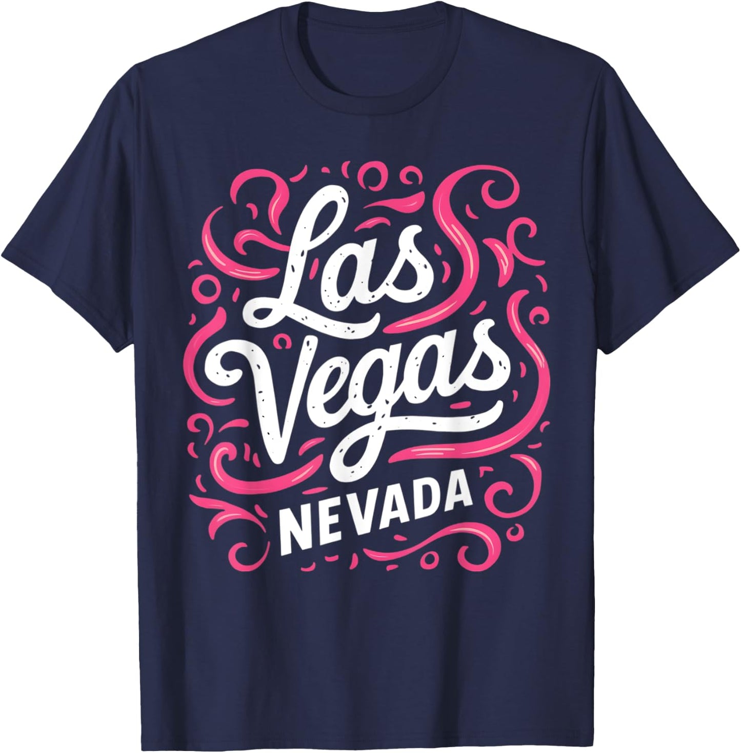 I Love LAS VEGAS Nevada City Vegas Souvenir Gifts Las Vegas T-Shirt - T-Shirt | Navy