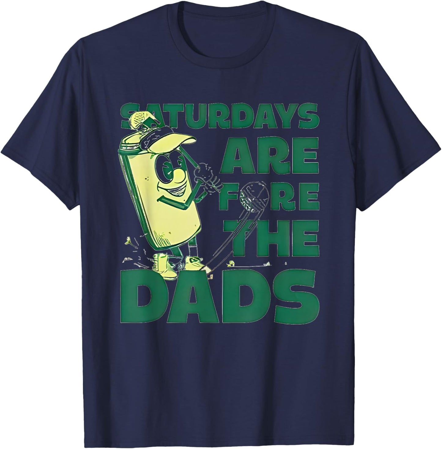 Saturdays are Fore The Dads Golf T-Shirt - T-Shirt | Navy