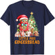 Little Miss Cookies Gingerbread Christmas Toddler Kids Girl T-Shirt - T-Shirt | Navy