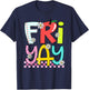 Funny Fri-Yay Happy Friday Teacher Weekend Back To School T-Shirt - T-Shirt | Navy