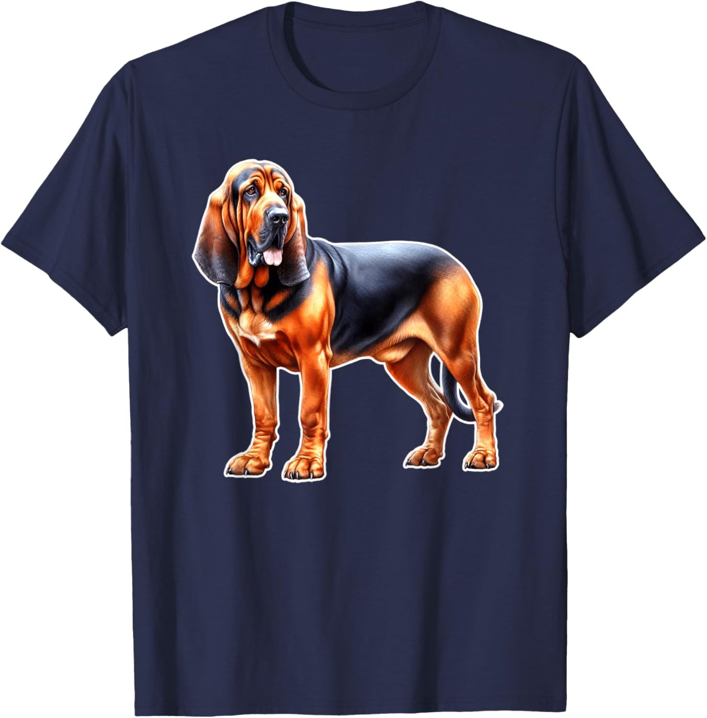 Bloodhound Dog T-Shirt - T-Shirt | Navy