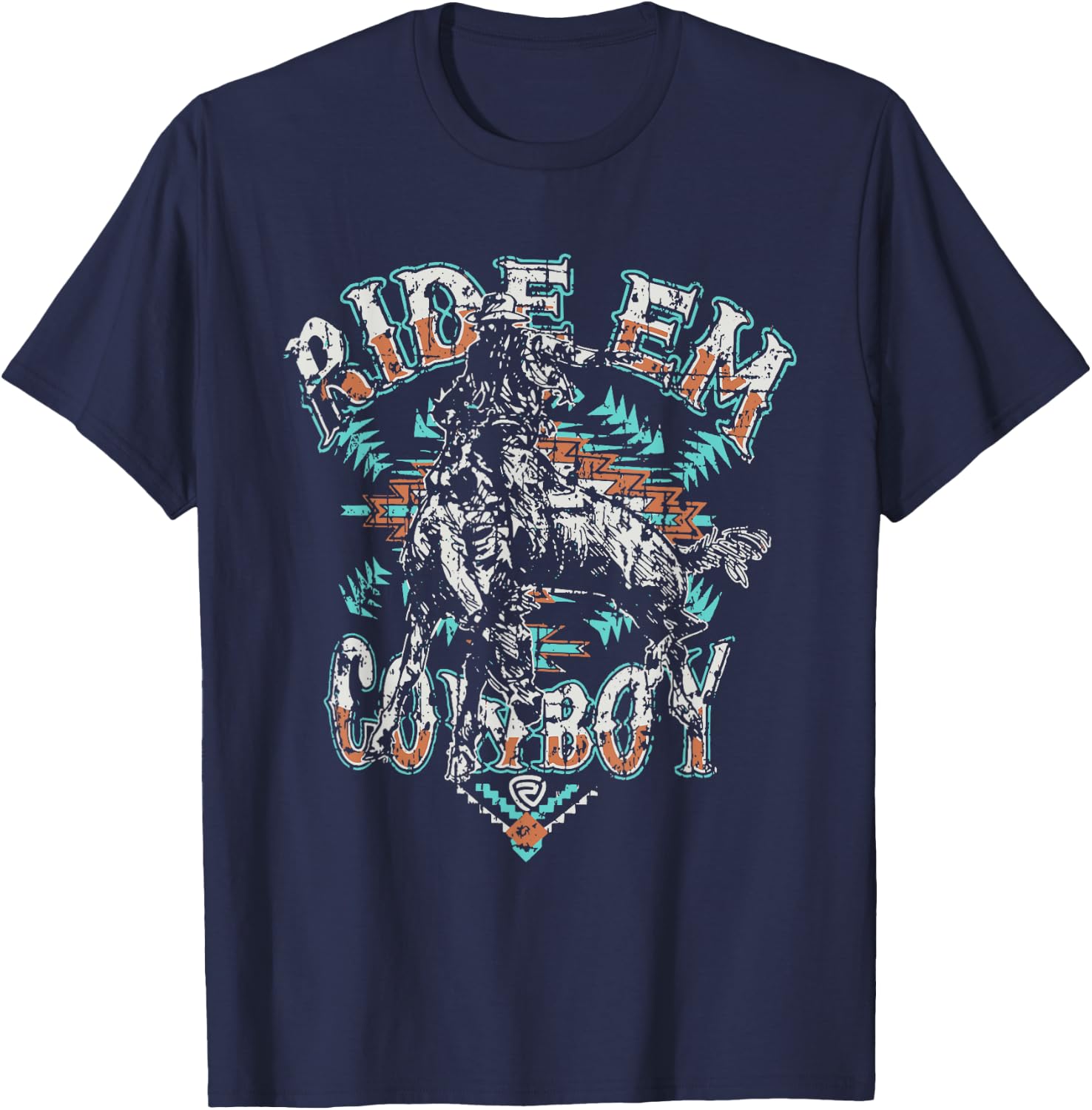 Ride Em Cowboy | Ride 'em Cowboy T-Shirt - T-Shirt | Navy