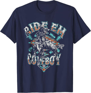 Ride Em Cowboy | Ride 'em Cowboy T-Shirt - T-Shirt | Navy